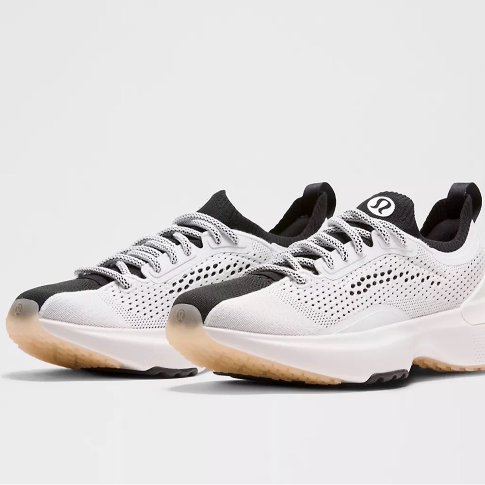 lululemon athletica women’s chargefeel 3 workout shoe in white/black/black